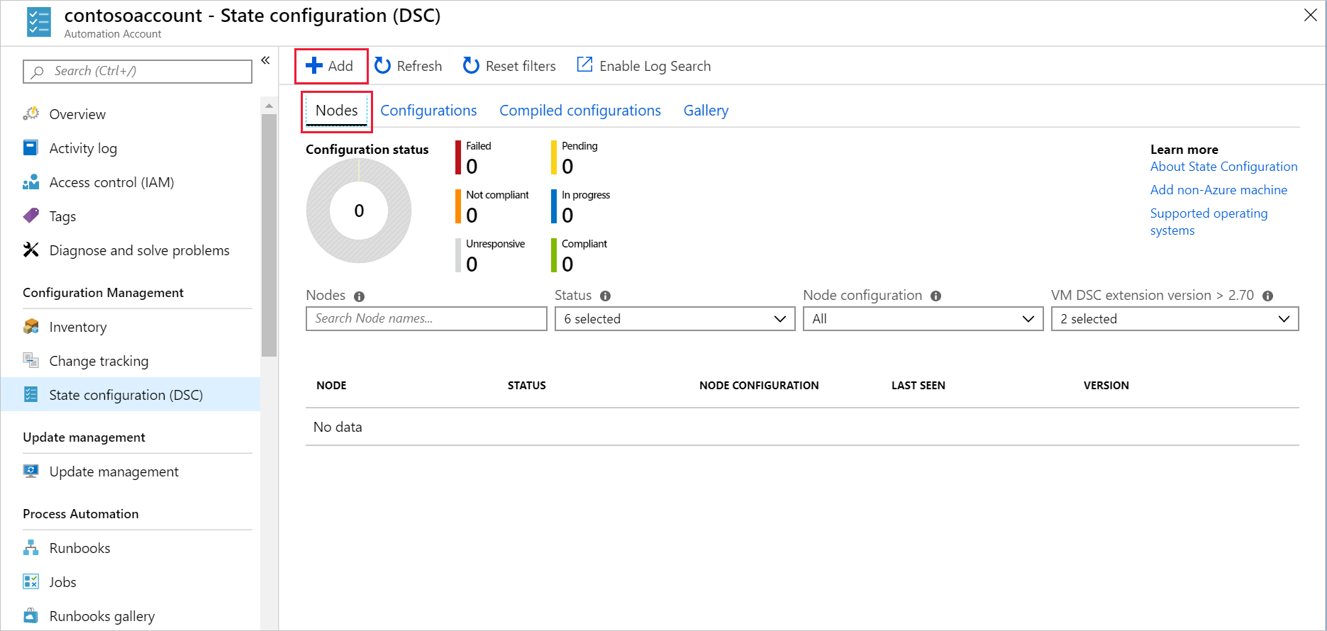 Azure Portal DSC